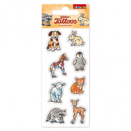 Glitter-Tattoo Tierbabys