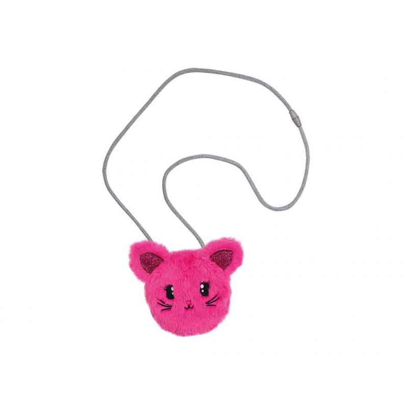 Brustbeutel Cuties Katze fuchsia