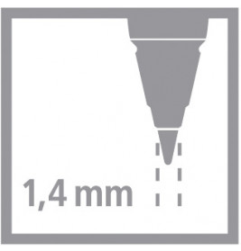 Druckbleistift EASYergo 1,4 mm L+R sort.