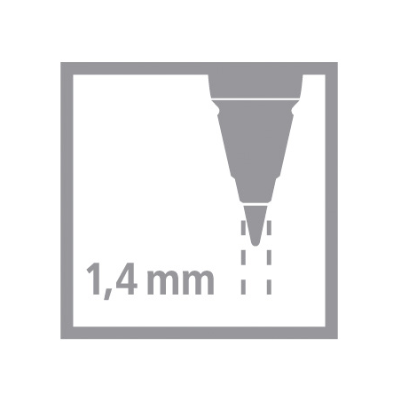 Druckbleistift EASYergo 1,4 mm L+R sort.