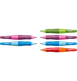 Ergonomischer Druck-Bleistift für Rechtshänder - STABILO EASYergo 3.15 in hellgrün/dunkelgrün - Einz