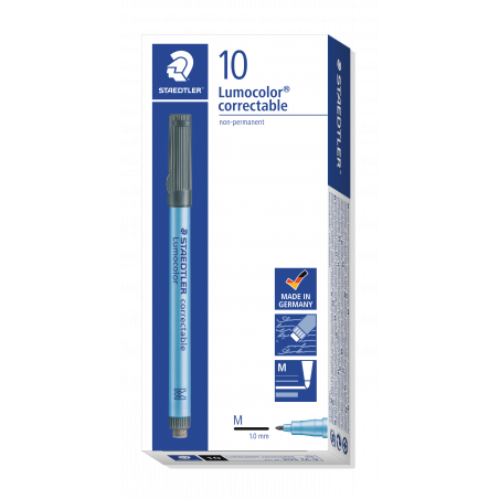 Lumocolor Correctable Linienbreite M, schwarz