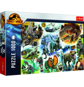 Puzzle 1000 - Jurassic World Dinosaurier