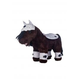 Turnierset Cuddle Pony weiß/dunkelblau