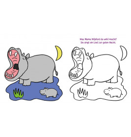 Das dicke Kindergarten-Malbuch: Tierkinder