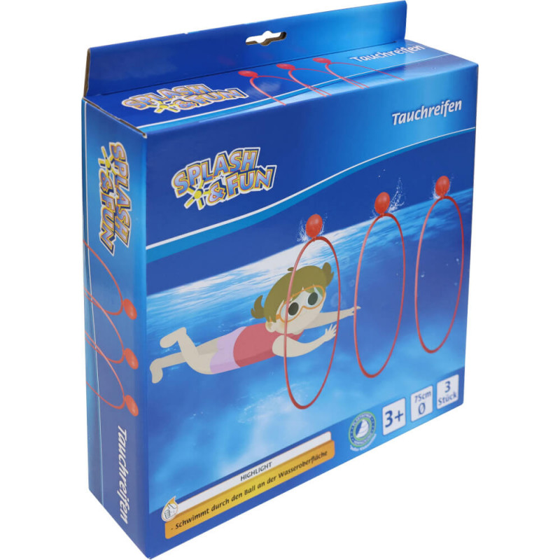 Splash & Fun Tauchringe  75 cm, 3 Stück