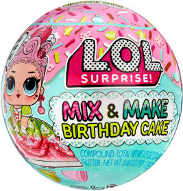 L.O.L. Surprise Mix & Make Birthday Cake Tots Asst in PDQ