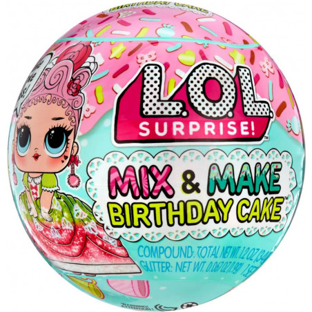 L.O.L. Surprise Mix & Make Birthday Cake Tots Asst in PDQ