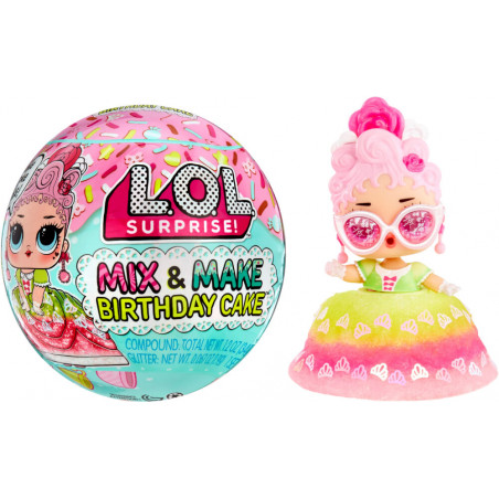 L.O.L. Surprise Mix & Make Birthday Cake Tots Asst in PDQ