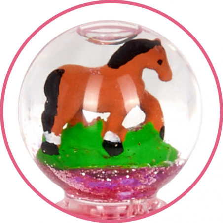Glitzerkugel-Stift - Pferdefre unde