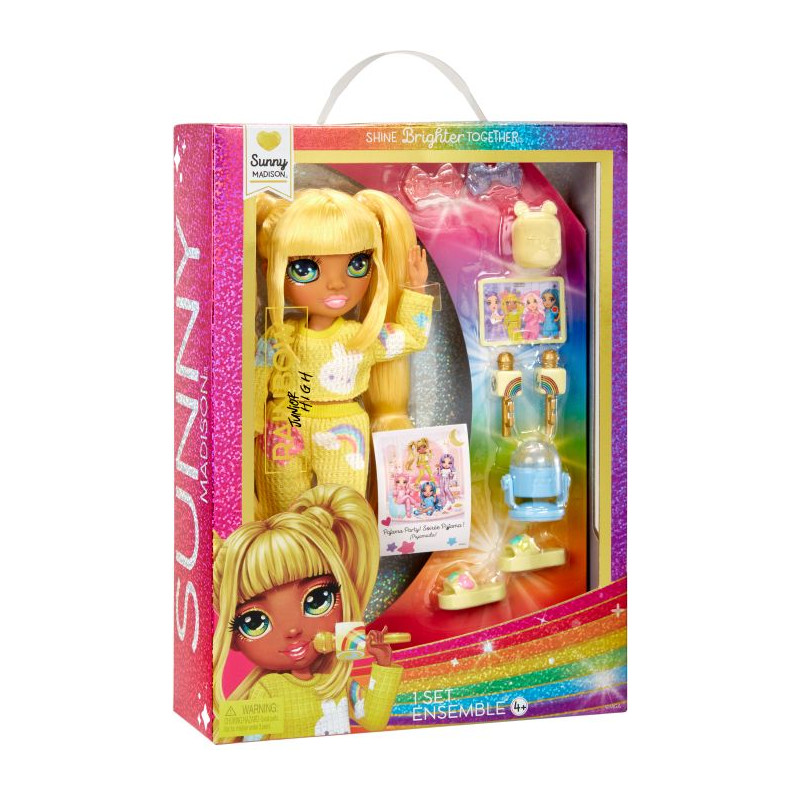 Junior High Doll- Sunny  yellow