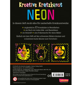 Kratzbilder für Kinder: Kreative Kratzkunst: Neon