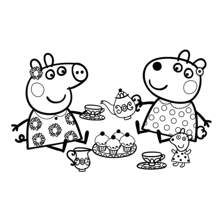 Peppa: Malspaß mit Fensterstickern