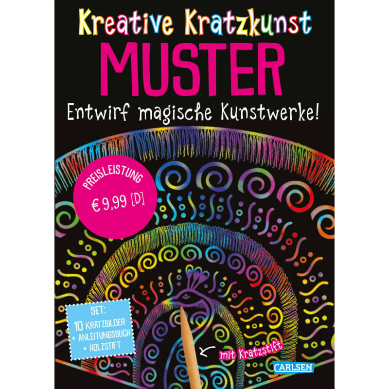 Kratzbilder für Kinder: Kreative Kratzkunst: Muster