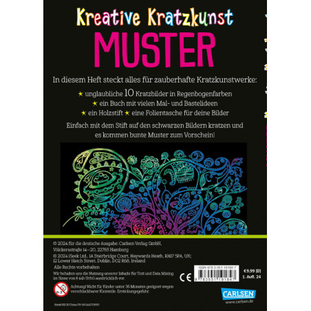 Kratzbilder für Kinder: Kreative Kratzkunst: Muster