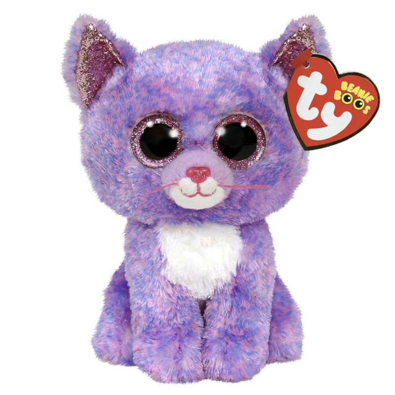 Ty Cassidy Lavendel Katze - Beanie Boo - Reg