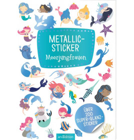 Metallic-Sticker – Meerjungfrauen