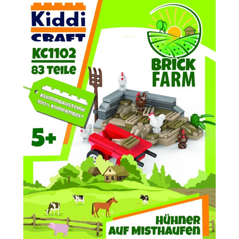 Kiddicraft Misthaufen mit Hühn ern Kiddicraft Misthaufen mit Hühn ern