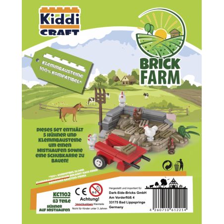 Kiddicraft Misthaufen mit Hühn ern
