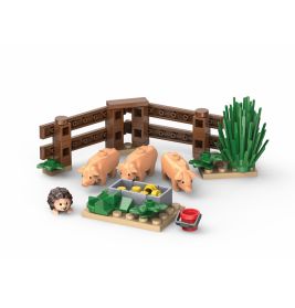 Kiddicraft Schweine im Freiland