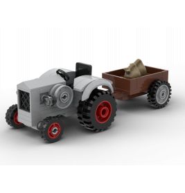 Kiddicraft Kleiner Trecker mit Anhänger