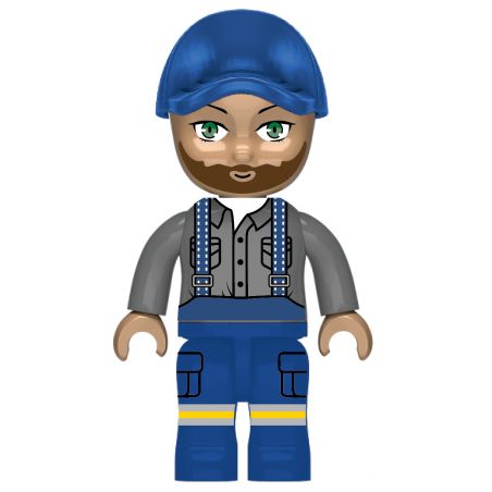 Kiddicraft Großer Schlepper mit Anhänger