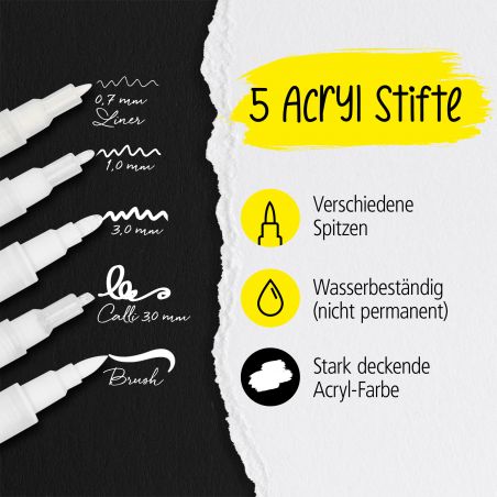 White Lettering 5er Set White Lettering 5er Set