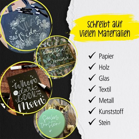 White Lettering 5er Set White Lettering 5er Set