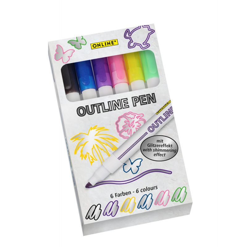 Outline Marker 6er Set Outline Marker 6er Set