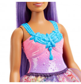 Mattel HGR17 Barbie Dreamtopia Prinzessinnen-Puppe (kurvig, brünettes Haar), ab 3 Jahren
