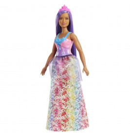 Mattel HGR17 Barbie Dreamtopia Prinzessinnen-Puppe (kurvig, brünettes Haar), ab 3 Jahren