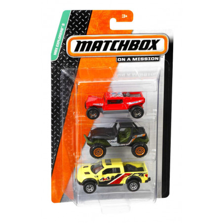 Mattel C3713 Matchbox Die-Cast 3-Pack, sortiert (1 Stück)