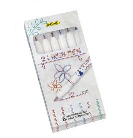 2 Lines Pen 6er Set