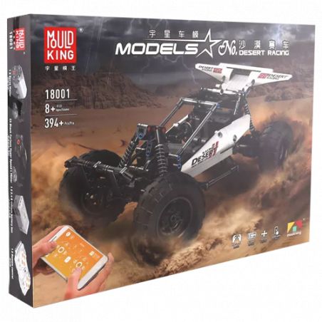Mud King Models 6WD Desert Racing RC-Auto Bausatz, 394 Teile, in Schachtel.