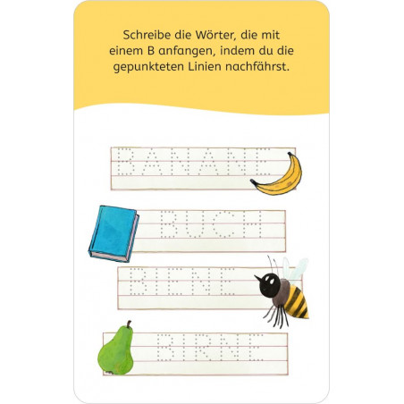 Erstes Lernen mit Spaß – Zum Schulstart: 50 Übungskarten