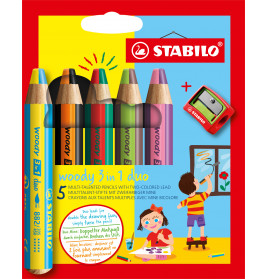 Aquarellbuntstift woody 3 in 1 duo