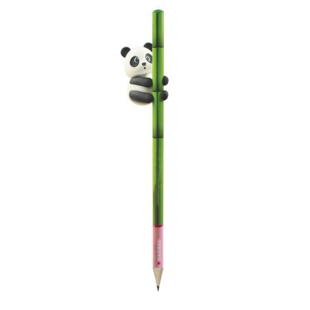Pencil with eraser Panda magic rainbow