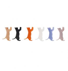 Set of 6 Drink Markers Multico lors Kitty