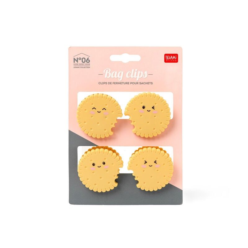 Set of 4 bag clips cookie
