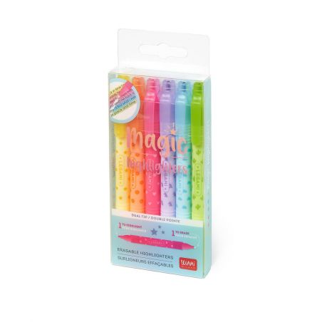 Set of 6 Erasable Highlighters
