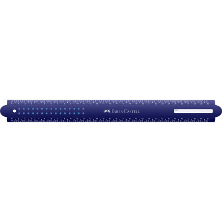 Lineal 30 cm Dots bruchsicher