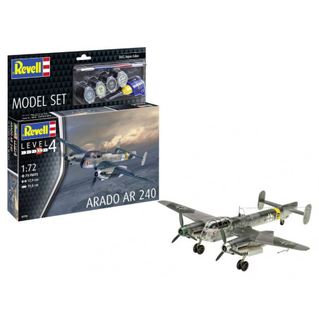 Model Set Arado Ar 240 , Revell Modellbausatz mit Basiszubehör