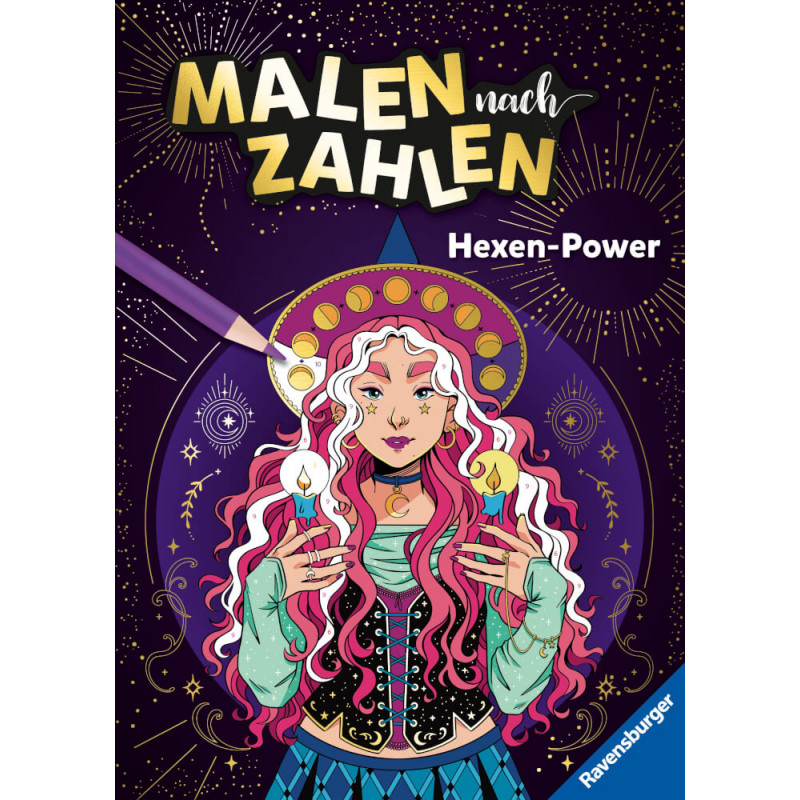 Ravensburger 48877 Malen nach Zahlen: Hexen-Power Kreativität