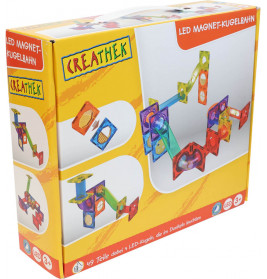 Creathek LED Magnet Kugelbahn, 49 Teile