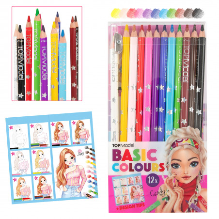 TOPModel Basic Buntstifte Set 12 Farben