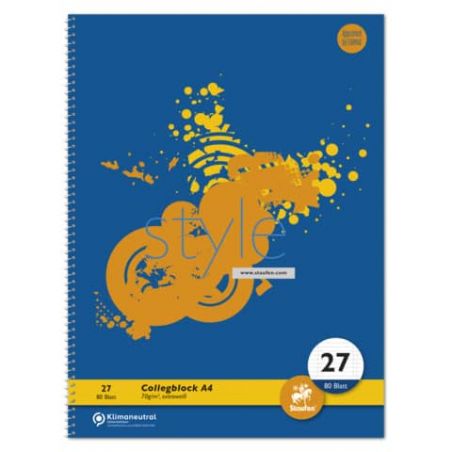 Collegeblock A4 80Blatt Lin27