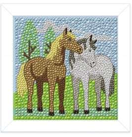 Diamond Painting Picture Frame Horses