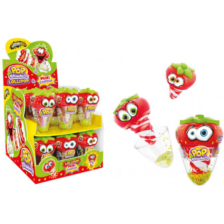 Johny Bee Pop Strawberry Lollipop&mini