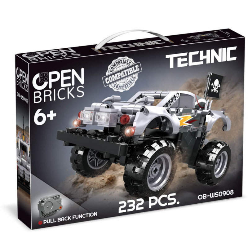 OPEN BRICKS  Monster Truck Silver