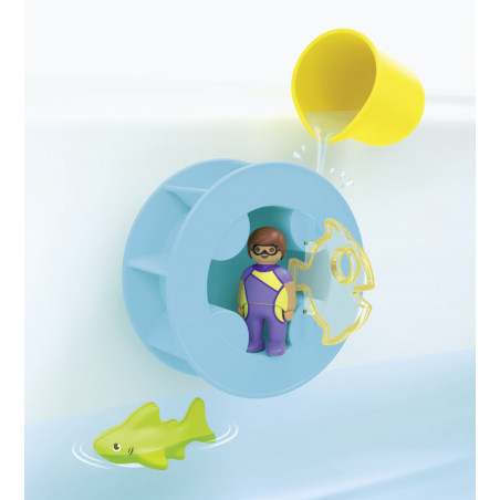 Wasserwirbelrad mit Babyhai